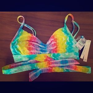 Tie-Dyed bikini top. *BLEU ROD BEATTIE*